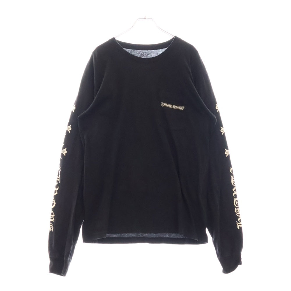 CHROME HEARTS(クロムハーツ) CH Plus Arm Logo L S Tee CHプラスアームロゴプリント 長袖Tシャツ ロングスリーブカットソー ブラック