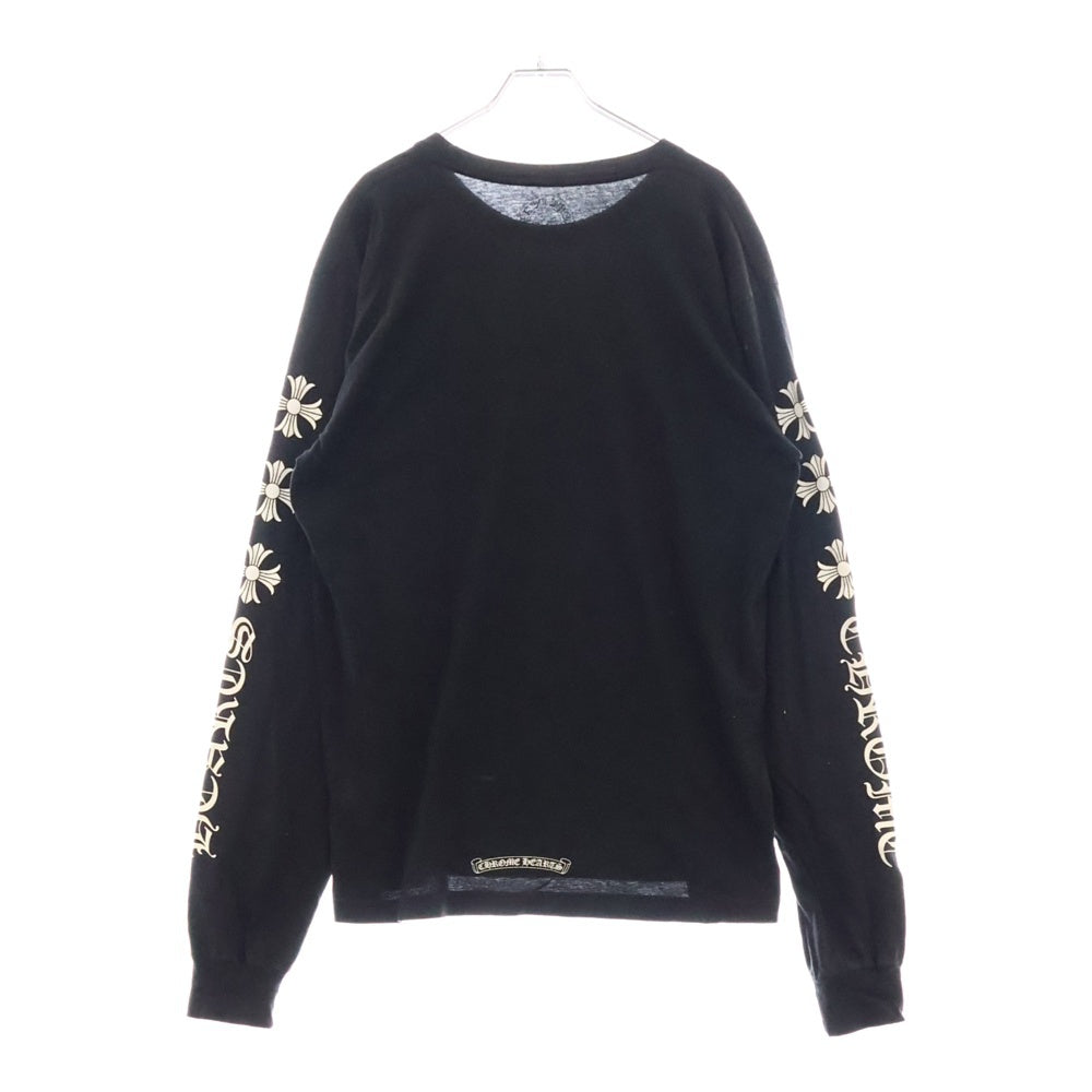 CHROME HEARTS(クロムハーツ) CH Plus Arm Logo L S Tee CHプラスアームロゴプリント 長袖Tシャツ ロングスリーブカットソー ブラック