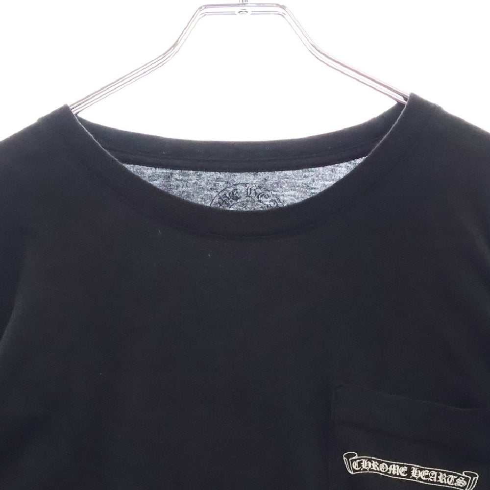 CHROME HEARTS(クロムハーツ) CH Plus Arm Logo L S Tee CHプラスアームロゴプリント 長袖Tシャツ ロングスリーブカットソー ブラック