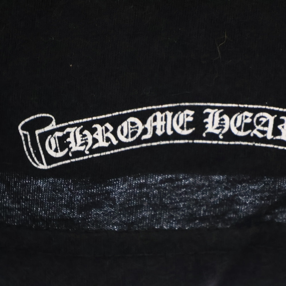 CHROME HEARTS(クロムハーツ) CH Plus Arm Logo L S Tee CHプラスアームロゴプリント 長袖Tシャツ ロングスリーブカットソー ブラック
