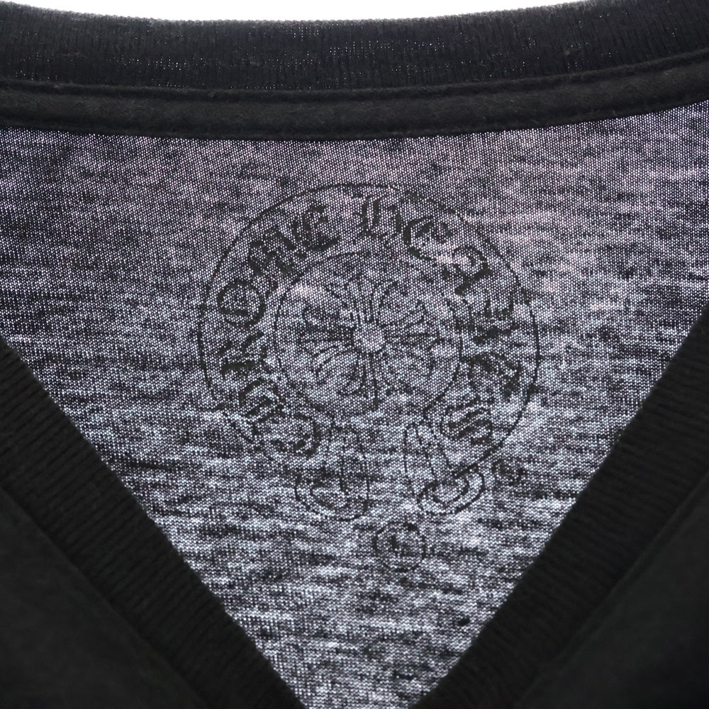 CHROME HEARTS(クロムハーツ) CH Plus Arm Logo L S Tee CHプラスアームロゴプリント 長袖Tシャツ ロングスリーブカットソー ブラック