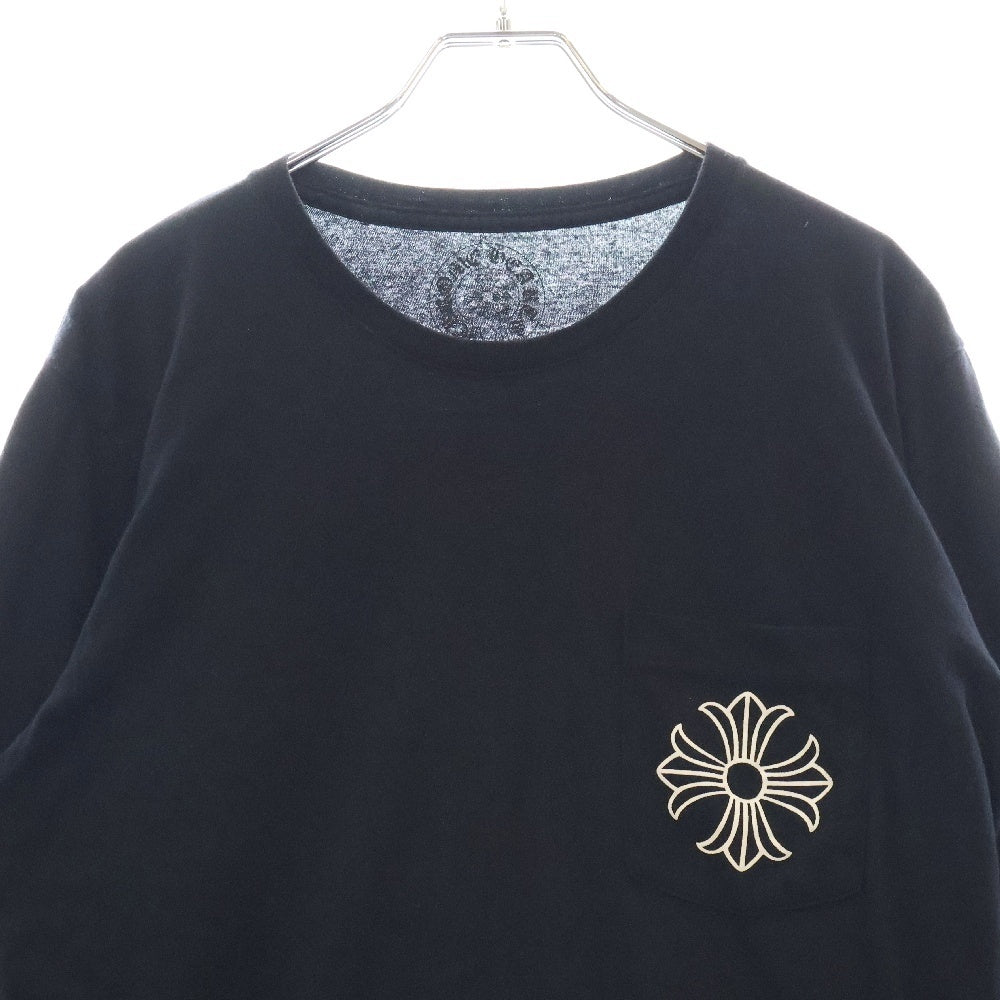 CHROME HEARTS(クロムハーツ) CHPLUS Hollywood Logo L/S ハリウッドロゴ 長袖Tシャツ ロンT ブラック