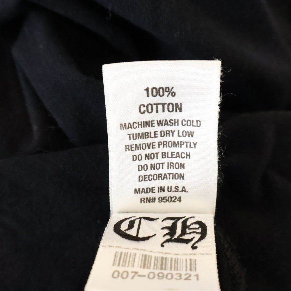 CHROME HEARTS(クロムハーツ) CHPLUS Hollywood Logo L/S ハリウッドロゴ 長袖Tシャツ ロンT ブラック