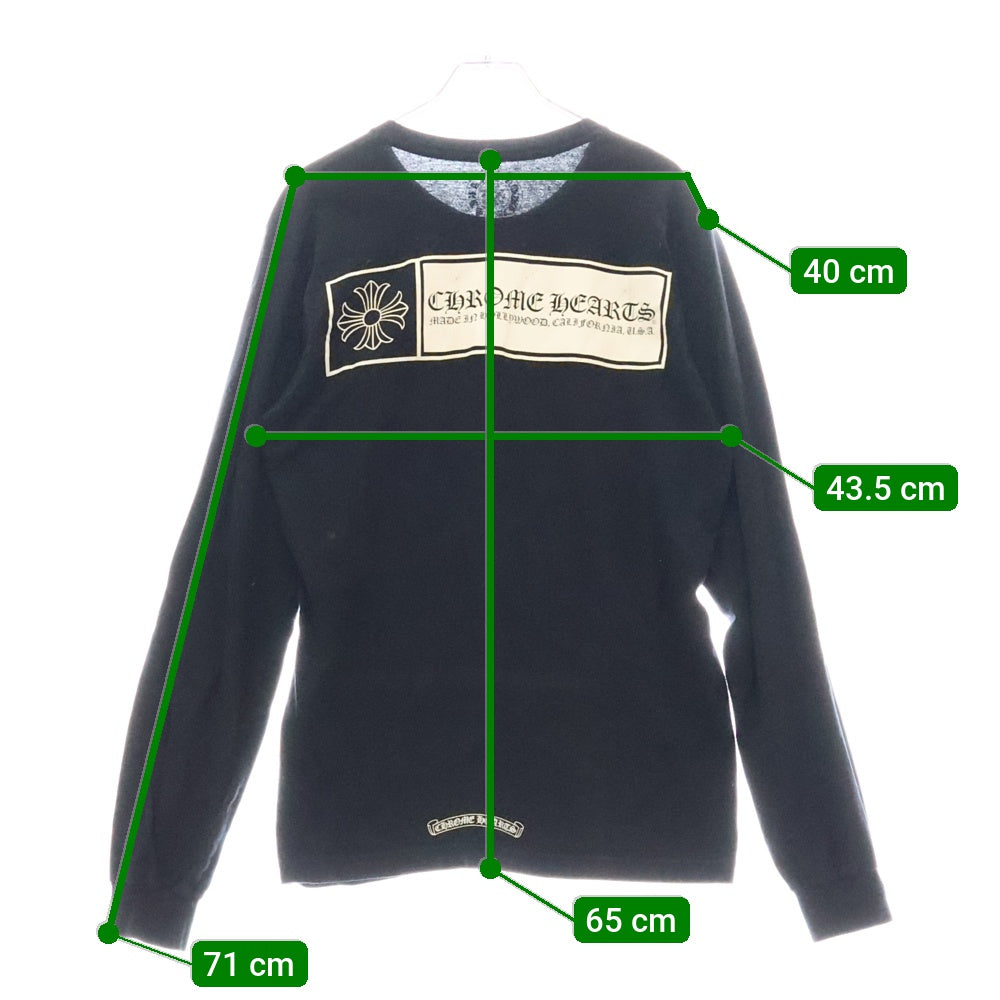 CHROME HEARTS(クロムハーツ) CHPLUS Hollywood Logo L/S ハリウッドロゴ 長袖Tシャツ ロンT ブラック