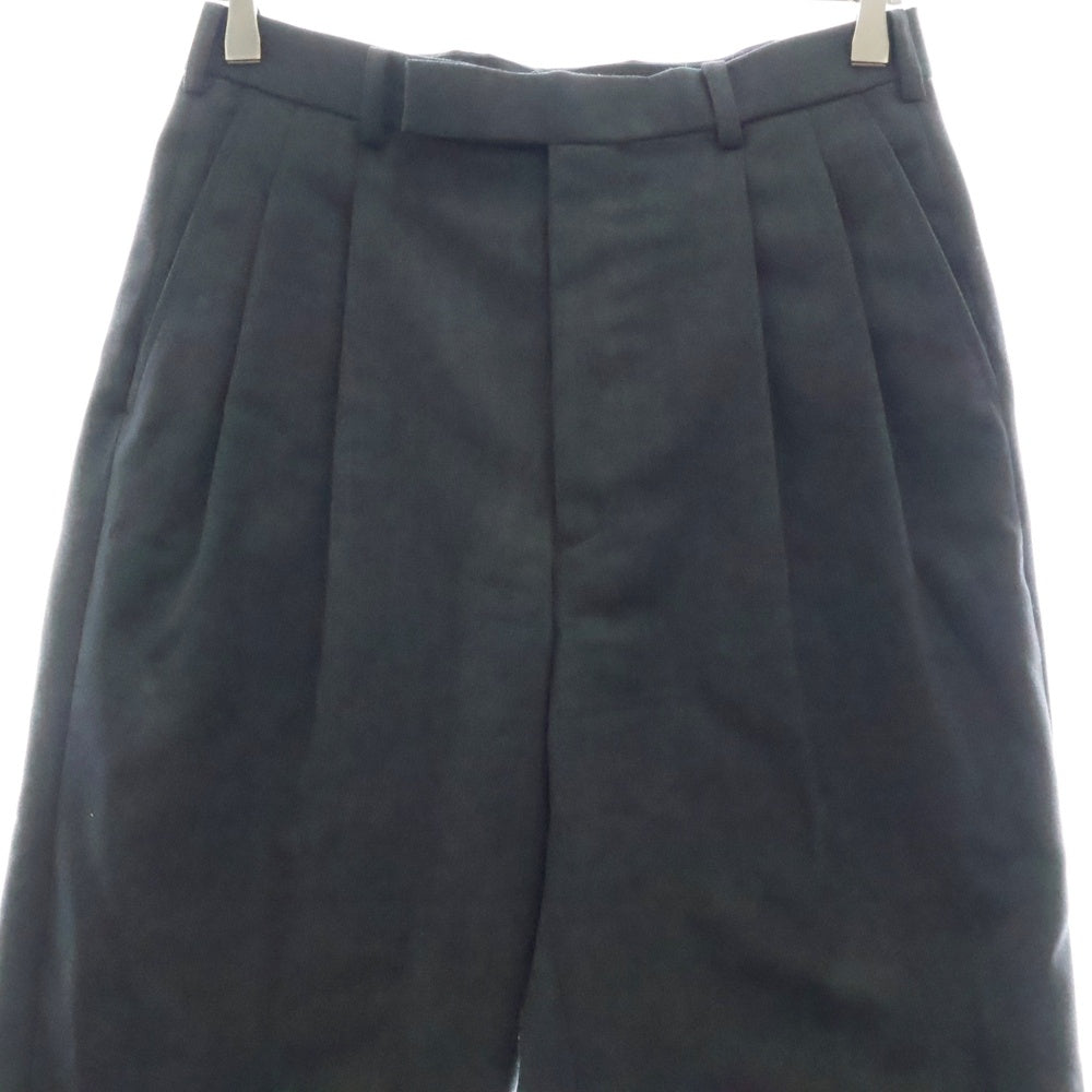 JOHN LAWRENCE SULLIVAN(ジョンローレンスサリバン) GLEN PLAID TUCK TROUSERS グレンプライドタックトラウザーズスラックスパンツ 2A002-0123-13 グレー