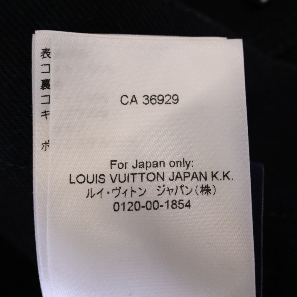 LOUIS VUITTON(ルイヴィトン) 24AW ターコイズスタッズ装飾 エンブロイダードデニムジャケット RM242M CHR HRA81W 1AFWX4 ブラック