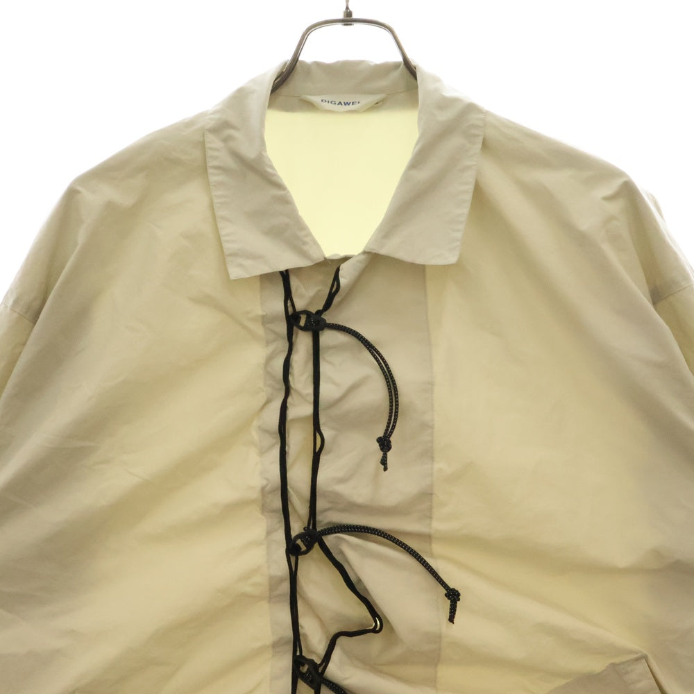 DIGAWEL(ディガウェル) Garment Dye Shirt ガーメントダイシャツ ホワイト