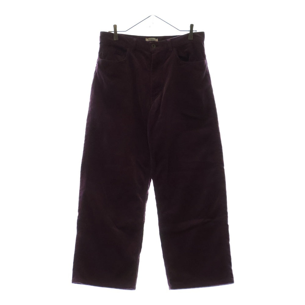 AURALEE(オーラリー) FINX CORDUROY PANTS A24AP01FC フィンクス コーデュロイパンツ パープル