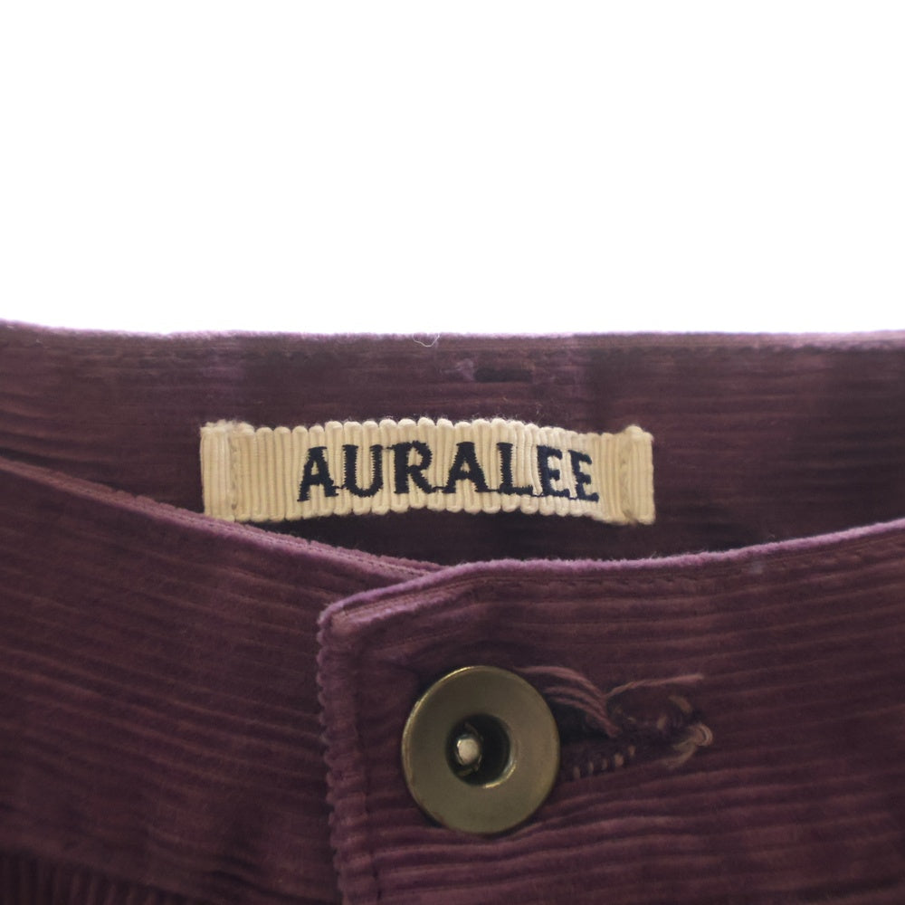 AURALEE(オーラリー) FINX CORDUROY PANTS A24AP01FC フィンクス コーデュロイパンツ パープル
