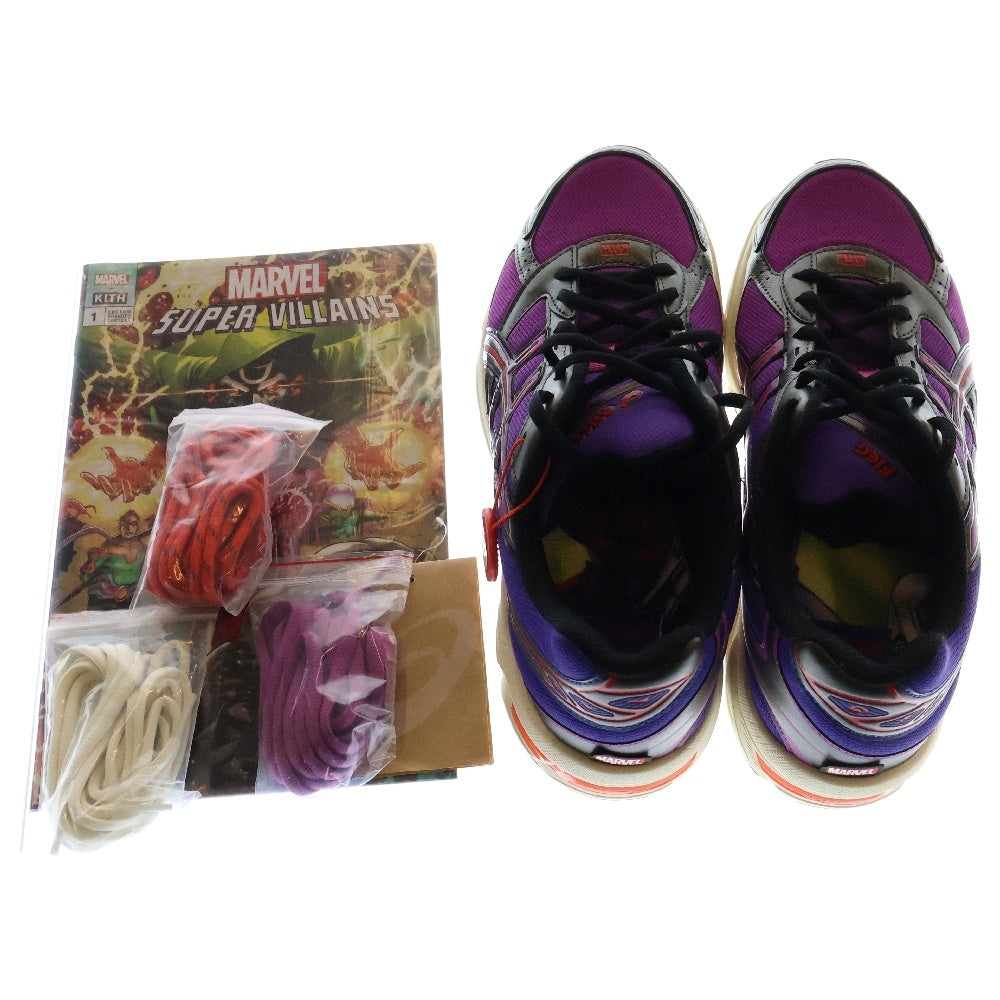 ASICS(アシックス) KITH×Marvel Super Villains×Asics Gel-1130 キス マーベル スーパーヴィランズ アシックス ゲル1130 ローカットスニーカー 1203A662 パープル US9/27.0cm