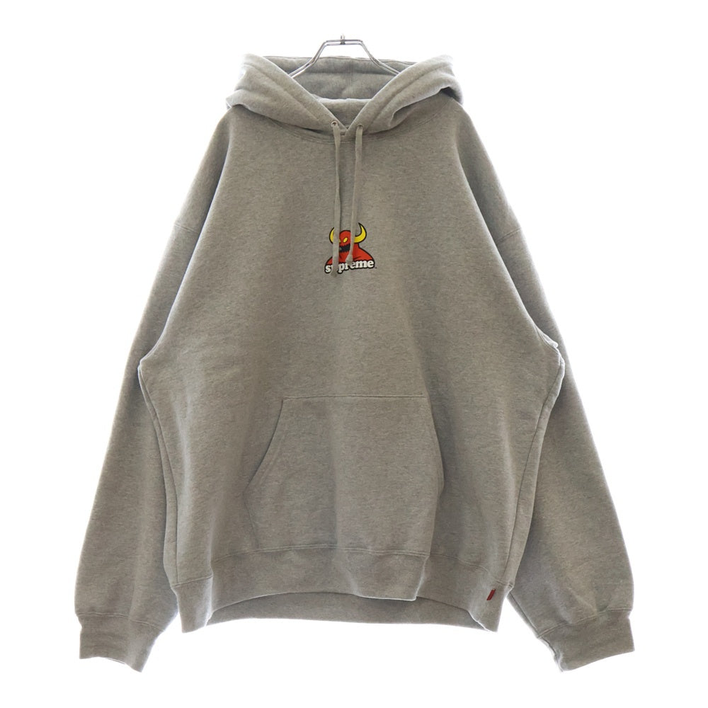 SUPREME(シュプリーム) 24SS×Toy Machine Hooded Sweatshirt トイマシーン プルオーバーフーディパーカー グレー