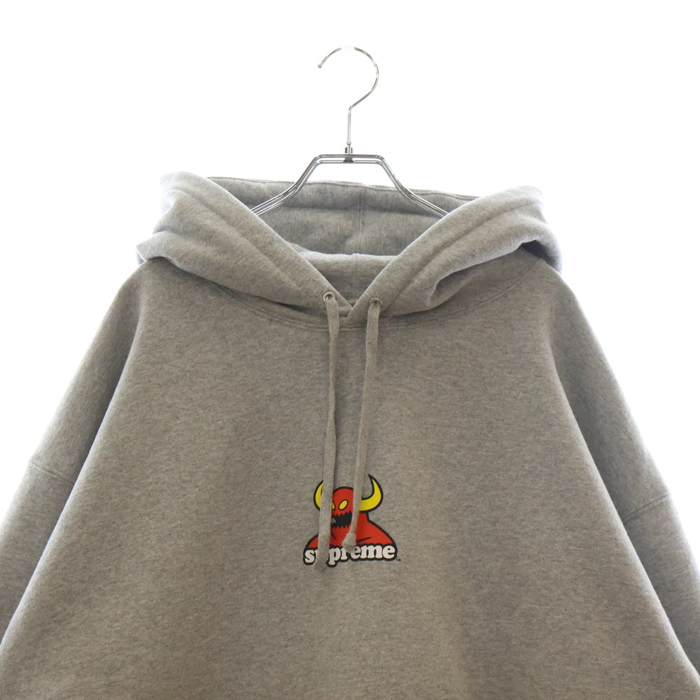 SUPREME(シュプリーム) 24SS×Toy Machine Hooded Sweatshirt トイマシーン プルオーバーフーディパーカー グレー