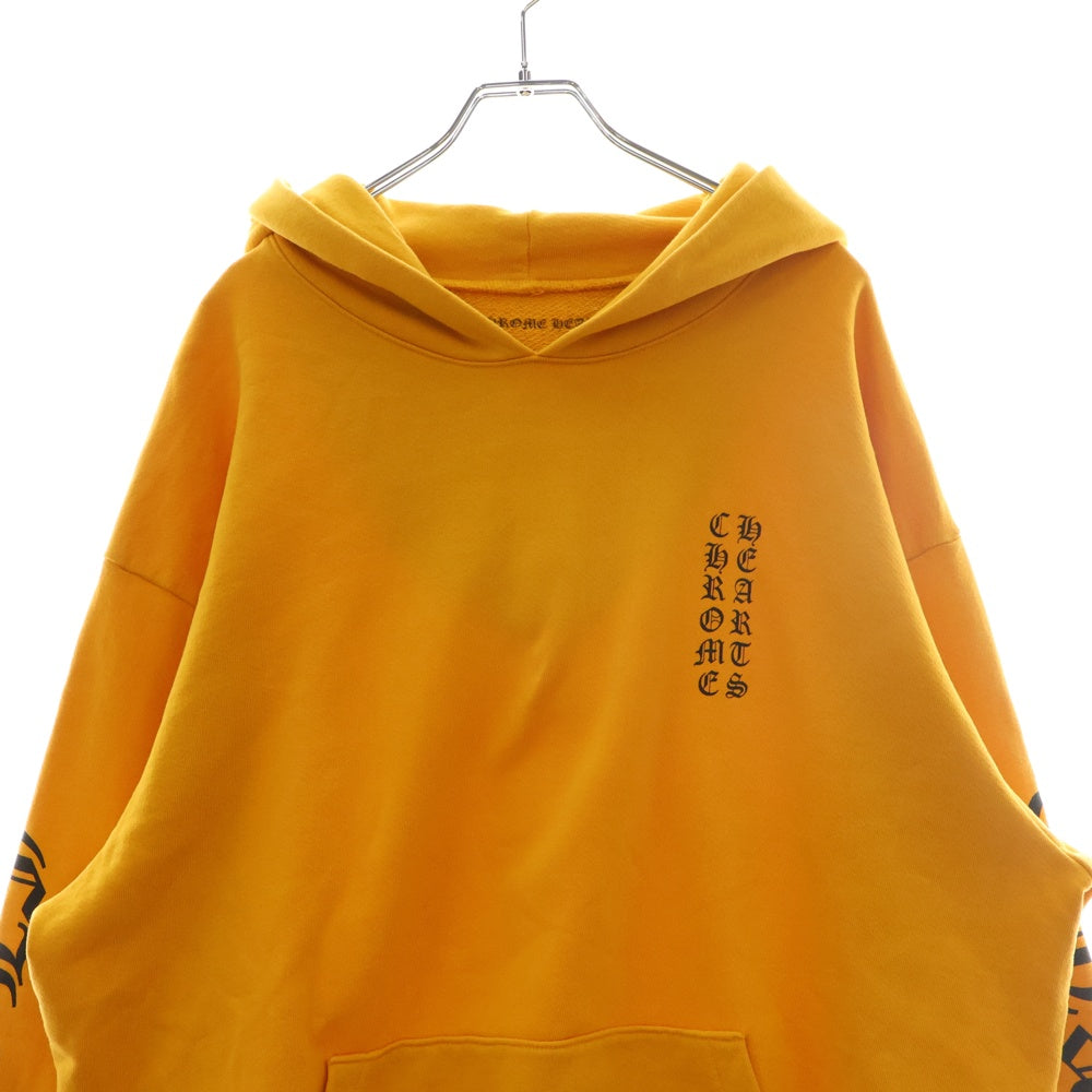 CHROME HEARTS(クロムハーツ) SWTSHRT PLVR アームロゴスウェットプルオーバーパーカー マスタード