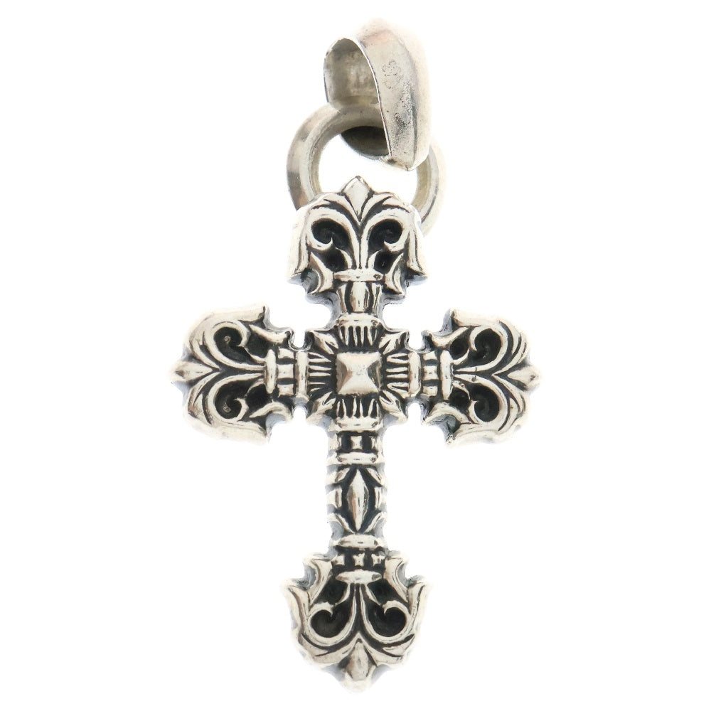 CHROME HEARTS(クロムハーツ) FILIG CROSS-XSM W BALE フィリグリークロスXSベイル wベイル ネックレストップ シルバー BCA262