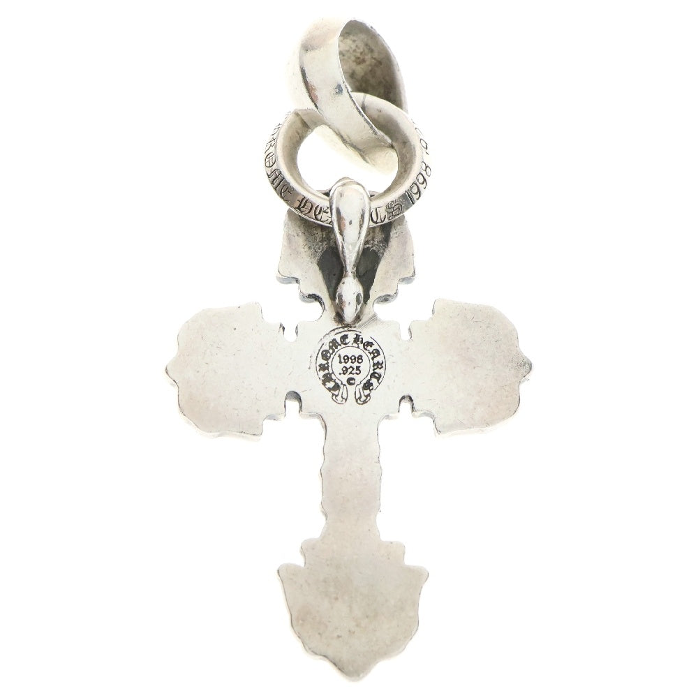 CHROME HEARTS(クロムハーツ) FILIG CROSS-XSM W BALE フィリグリークロスXSベイル wベイル ネックレストップ シルバー BCA262