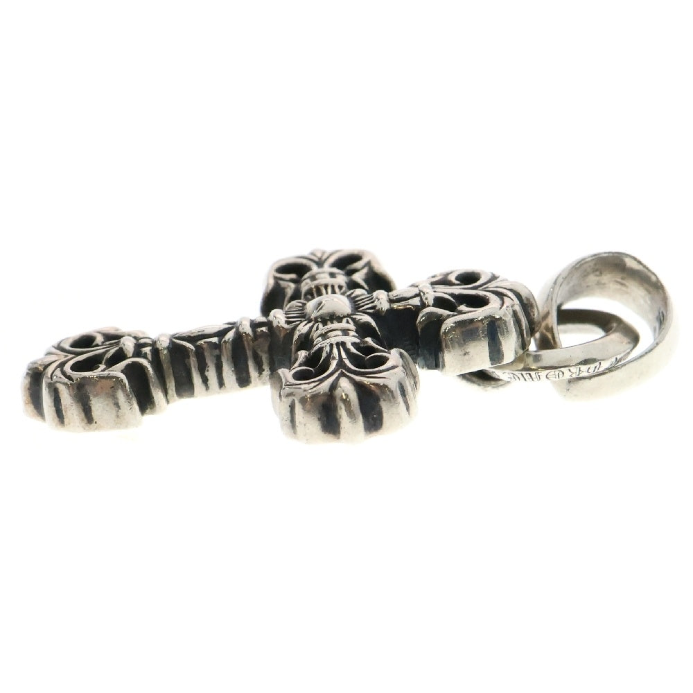 CHROME HEARTS(クロムハーツ) FILIG CROSS-XSM W BALE フィリグリークロスXSベイル wベイル ネックレストップ シルバー BCA262