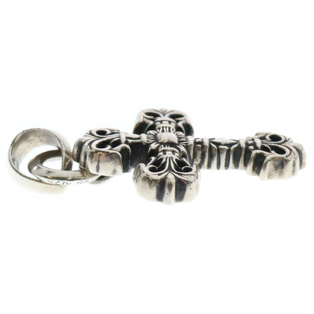CHROME HEARTS(クロムハーツ) FILIG CROSS-XSM W BALE フィリグリークロスXSベイル wベイル ネックレストップ シルバー BCA262