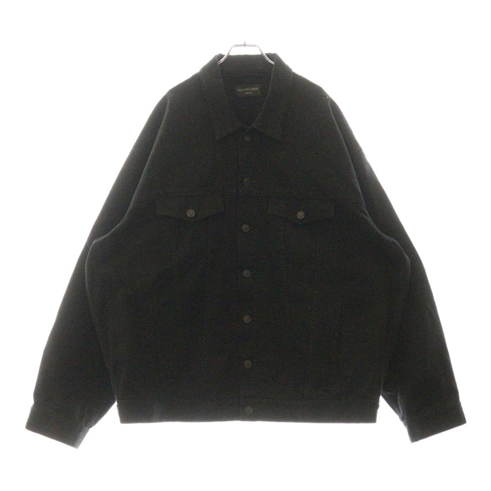 BALENCIAGA(バレンシアガ) 24AW Oversized Jacket オーバーサイズデニムジャケット 681690 TQW83 ブラック