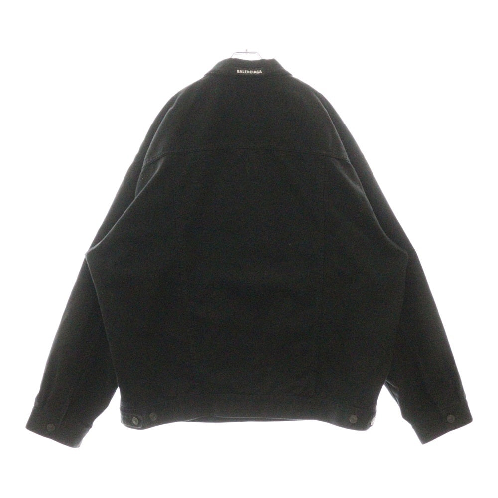 BALENCIAGA(バレンシアガ) 24AW Oversized Jacket オーバーサイズデニムジャケット 681690 TQW83 ブラック