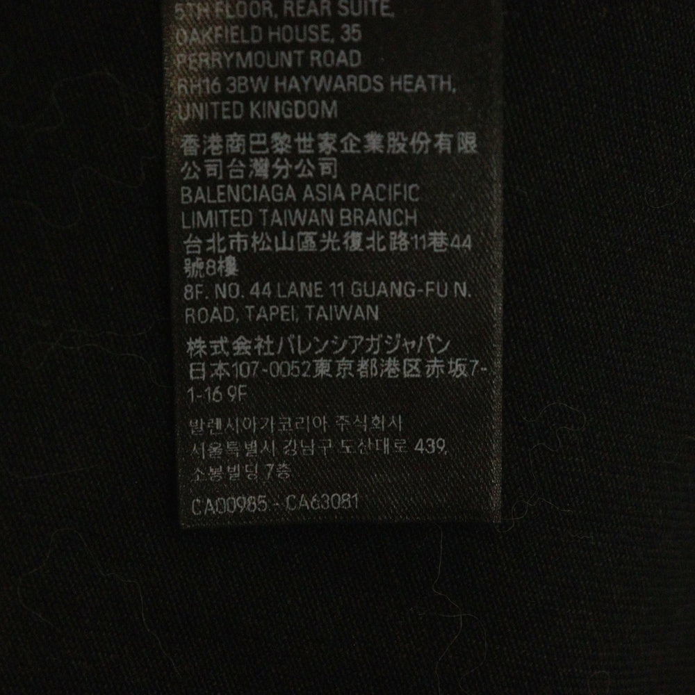 BALENCIAGA(バレンシアガ) 24AW Oversized Jacket オーバーサイズデニムジャケット 681690 TQW83 ブラック