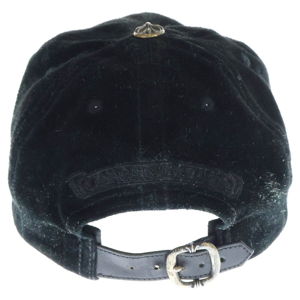 CHROME HEARTS(クロムハーツ) BASEBALL TRUCKER ベースボールトラッカー ダガー刺繍 スエード ベースボールキャップ 帽子 ブラック