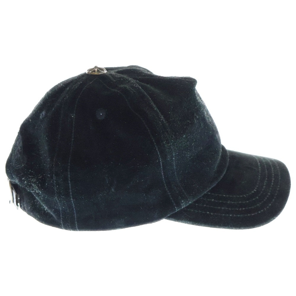 CHROME HEARTS(クロムハーツ) BASEBALL TRUCKER ベースボールトラッカー ダガー刺繍 スエード ベースボールキャップ 帽子 ブラック