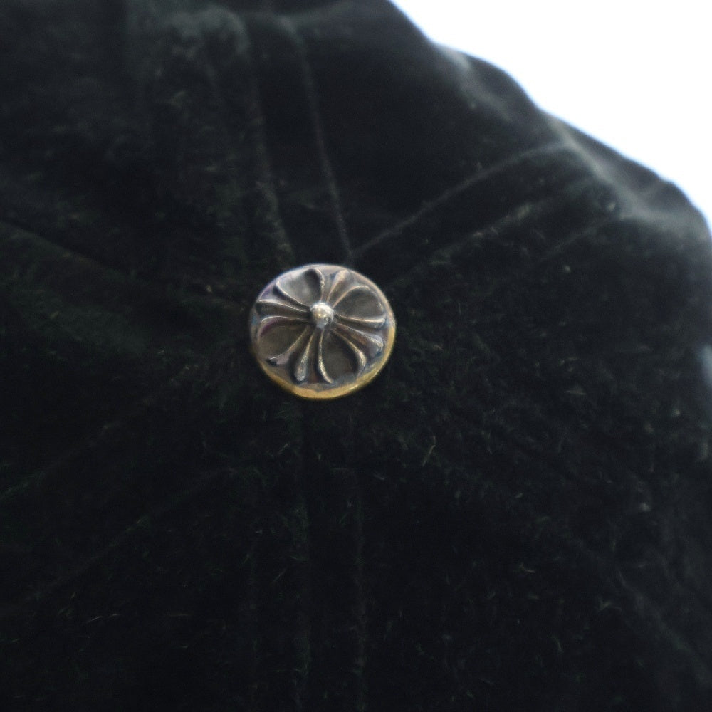 CHROME HEARTS(クロムハーツ) BASEBALL TRUCKER ベースボールトラッカー ダガー刺繍 スエード ベースボールキャップ 帽子 ブラック