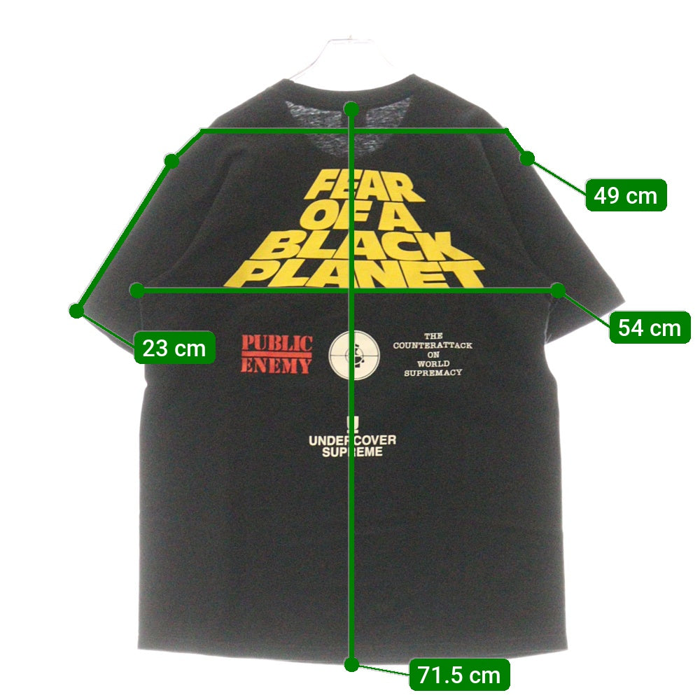SUPREME(シュプリーム) 18SS×UNDERCOVER Public Enemy White House Tee パブリックエネミー ホワイトハウス プリント半袖Tシャツ カットソー ブラック