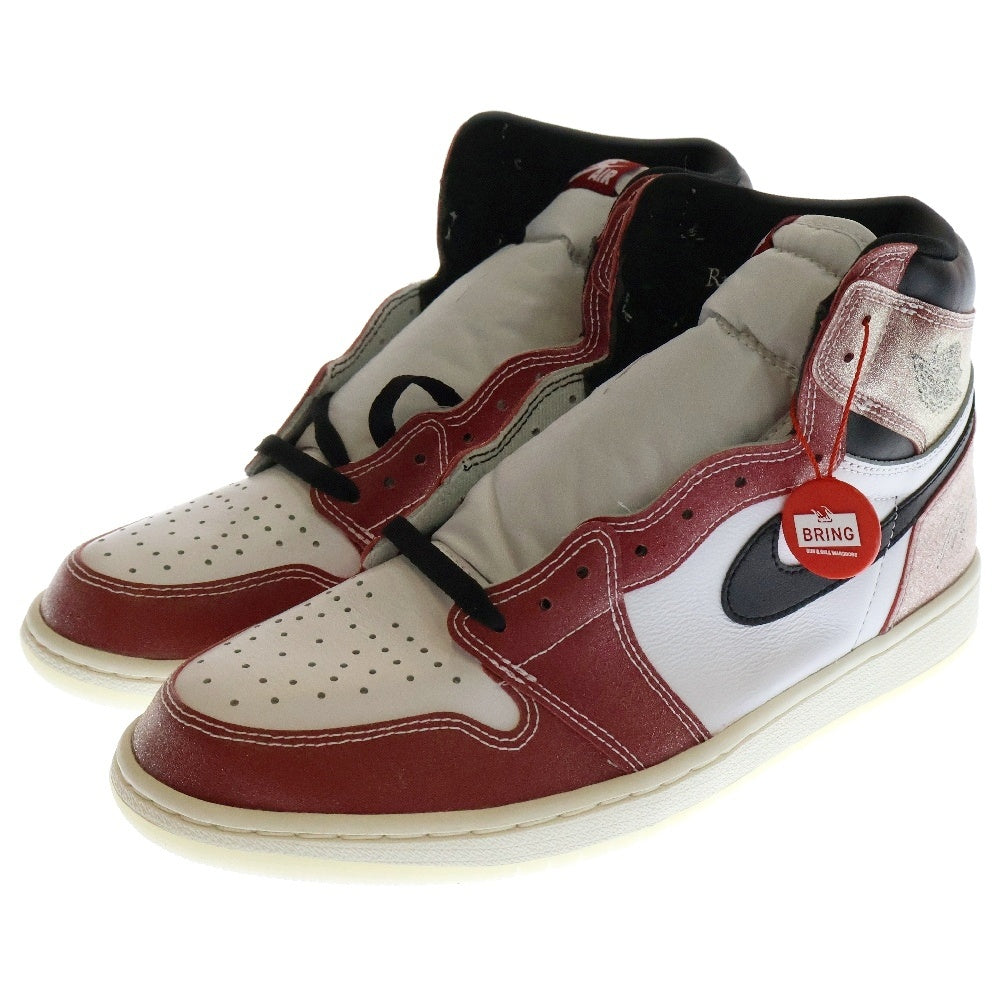 NIKE(ナイキ) × Trophy Room AIR JORDAN 1 RETRO HIGH OG SP トロフィールーム エアジョーダン シカゴ ハイカットスニーカー レッド/ホワイト US11/29.0cm DA2728-100