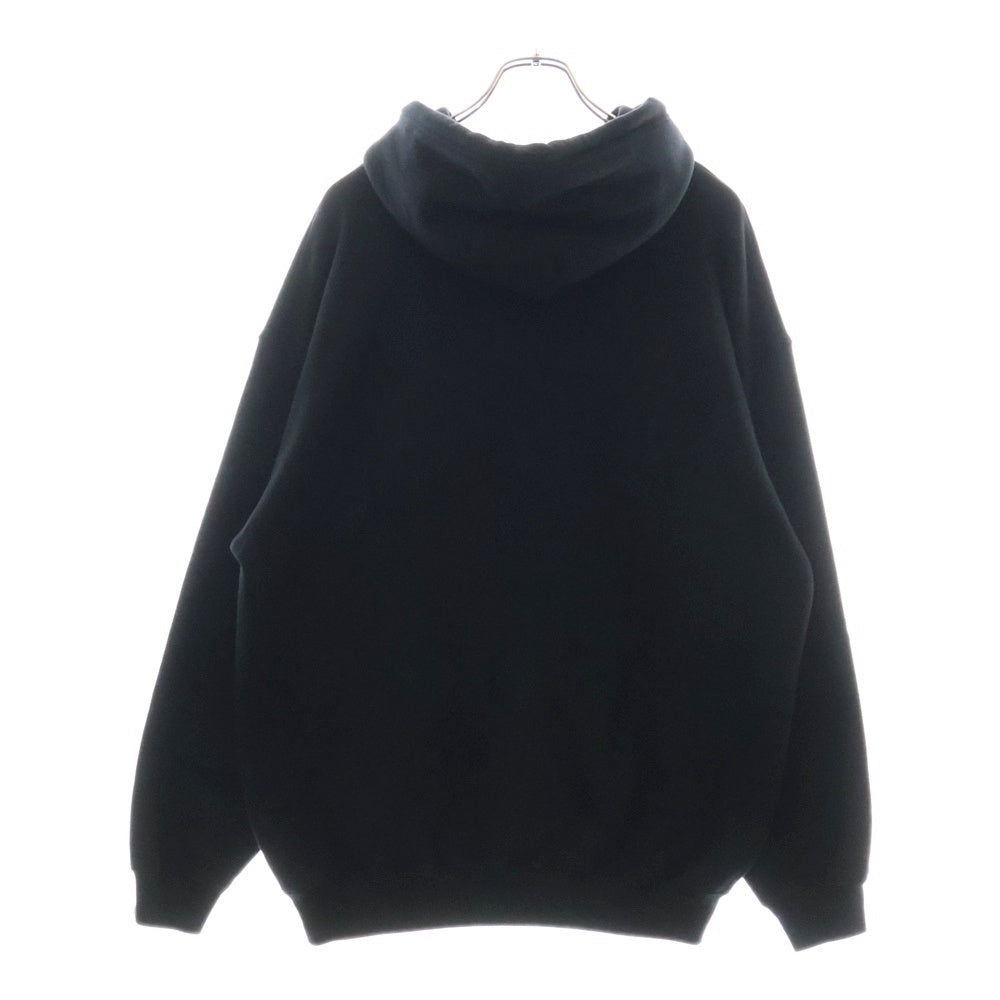 BALENCIAGA(バレンシアガ) 19AW PARIS FLAG HOODIE 578135 TGV68 パリス刺繍プルオーバーパーカー ブラック