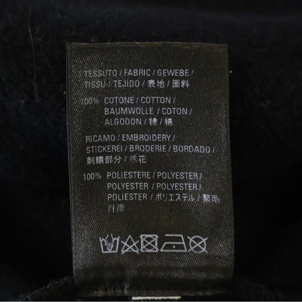 BALENCIAGA(バレンシアガ) 19AW PARIS FLAG HOODIE 578135 TGV68 パリス刺繍プルオーバーパーカー ブラック