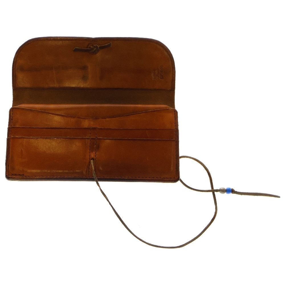 goro's(ゴローズ) コンチョ付き レザーウォレット 二つ折り長財布 ブラウン