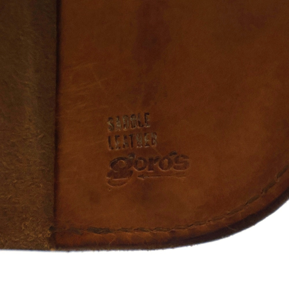 goro's(ゴローズ) コンチョ付き レザーウォレット 二つ折り長財布 ブラウン