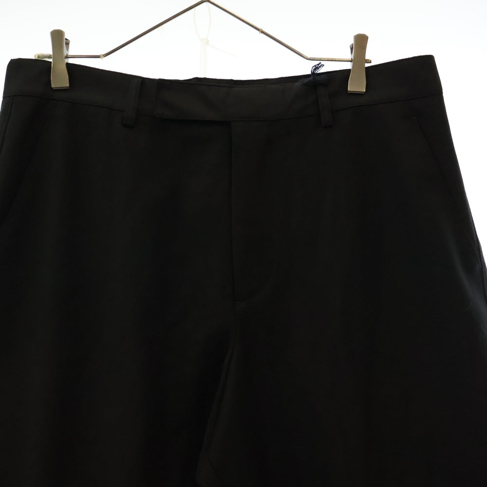 PRADA(プラダ) 22SS トライアングルプレート ウールギャバスラックスパンツ SPH177 S221 11A6 ブラック