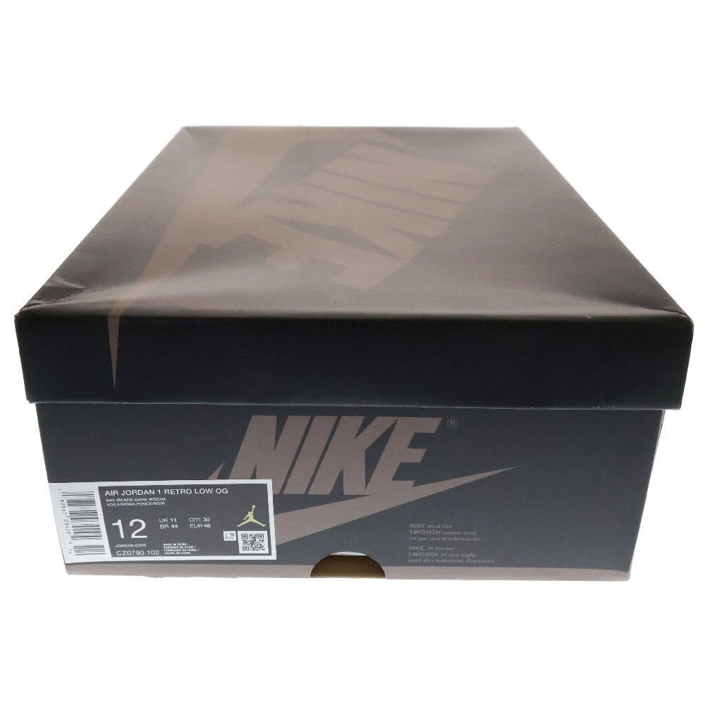 NIKE(ナイキ) AIR JORDAN 1 RETRO LOW OG MOCHA CZ0790-102 エアジョーダン1モカ ローカットスニーカー ホワイト/ブラック/ブラウン US12/30.0cm