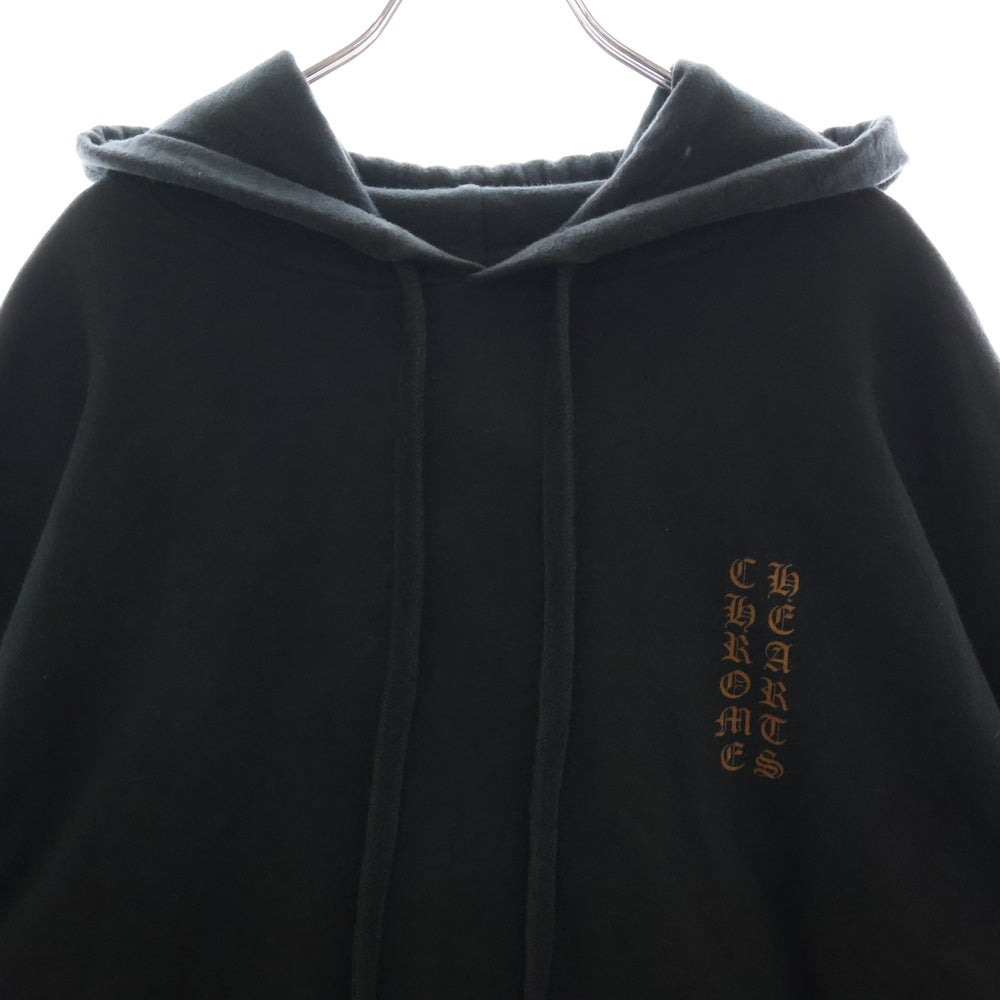 CHROME HEARTS(クロムハーツ) SWTSHRT PLVR アームロゴプリントプルオーバーパーカー ブラック/ブラウン