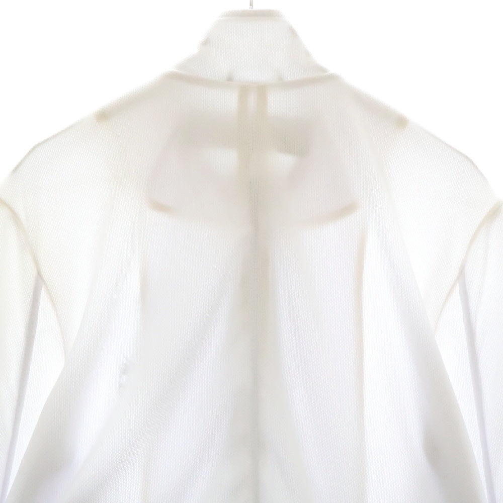 CHROME HEARTS(クロムハーツ) Track Jacket ダガージップ アームロゴプリント レザー切替カシミヤ混 トラックジャケット ホワイト