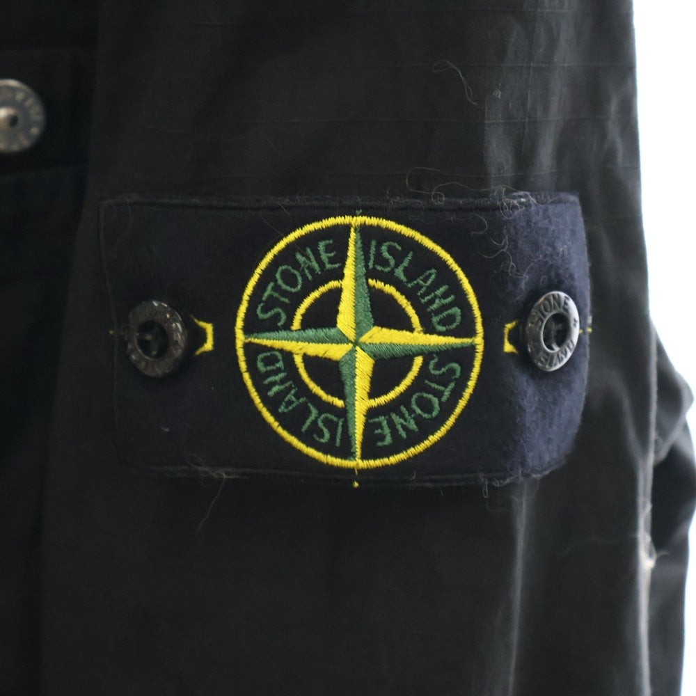 STONE ISLAND(ストーンアイランド) 25SS アームワッペン ジップアップジャケット K1S151200012S0063 ブラック