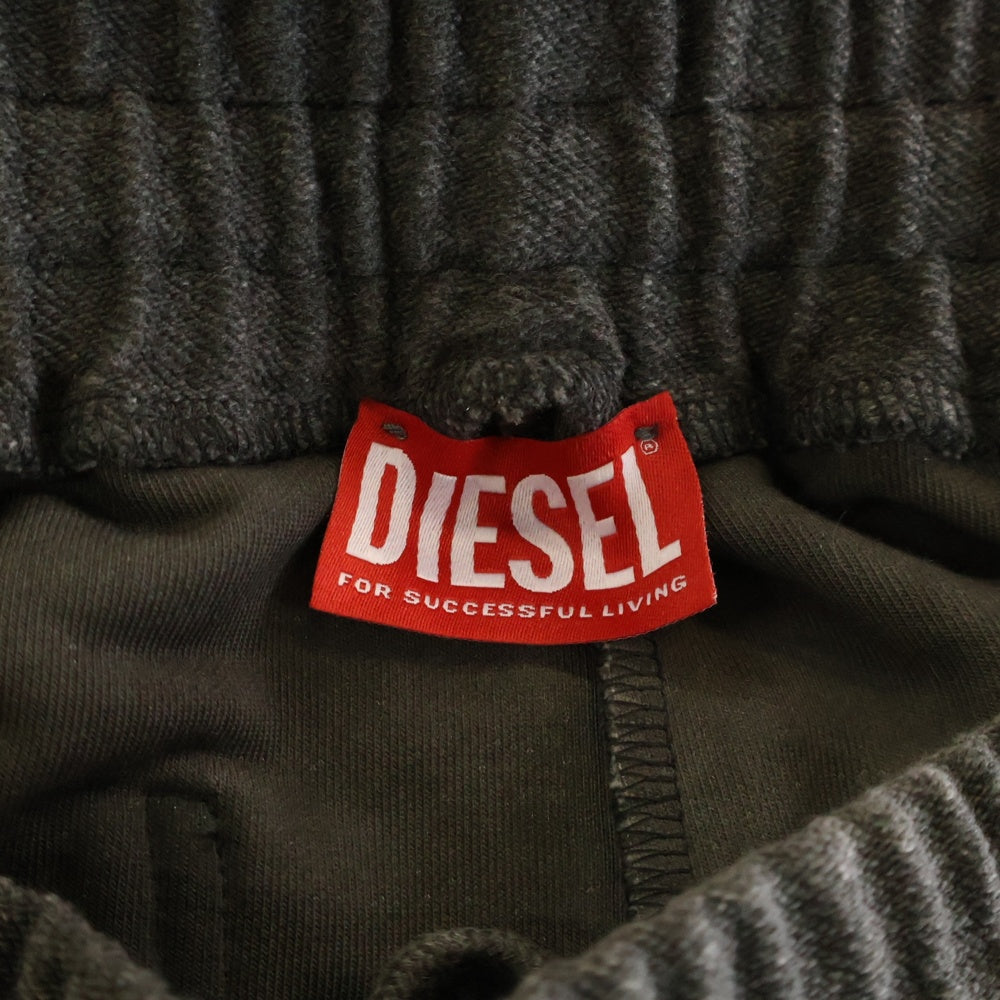 DIESEL(ディーゼル) 25SS P-PERCY A18218 デストロイ加工 スウェットパンツ グレー