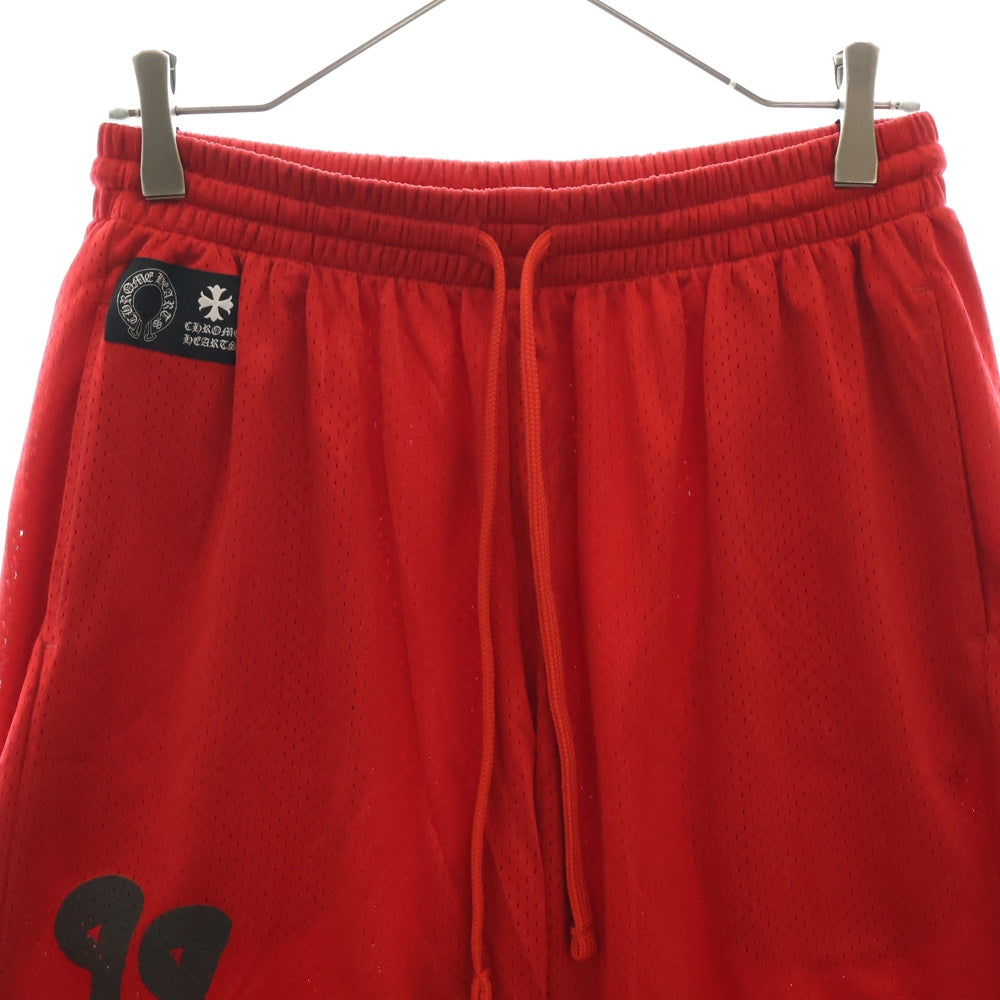 CHROME HEARTS(クロムハーツ) × MATTY BOY MESH HALF PANTS マッティボーイ CHロゴプリント メッシュハーフパンツ ショーツ レッド