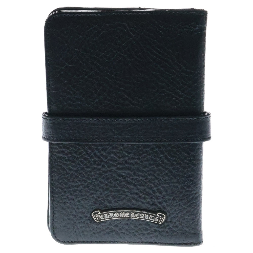 CHROME HEARTS(クロムハーツ) クロスボールストラップレザー手帳 ブラック