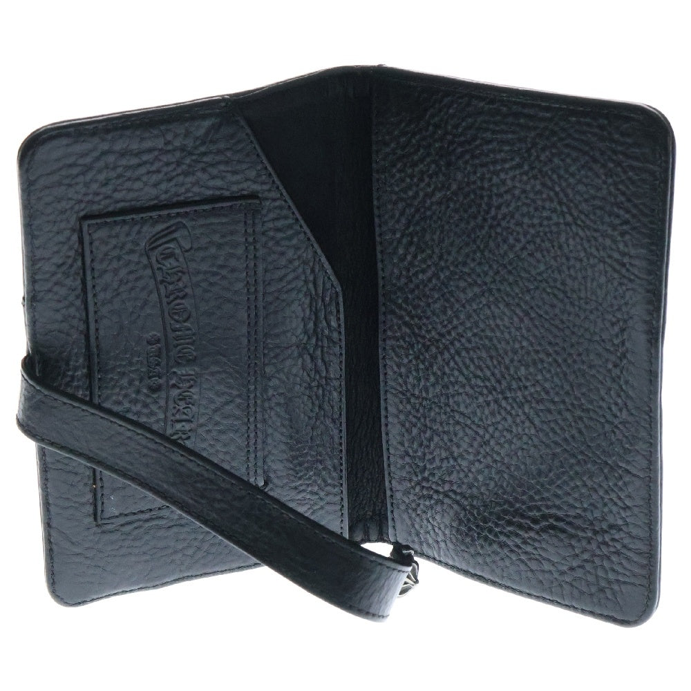 CHROME HEARTS(クロムハーツ) クロスボールストラップレザー手帳 ブラック