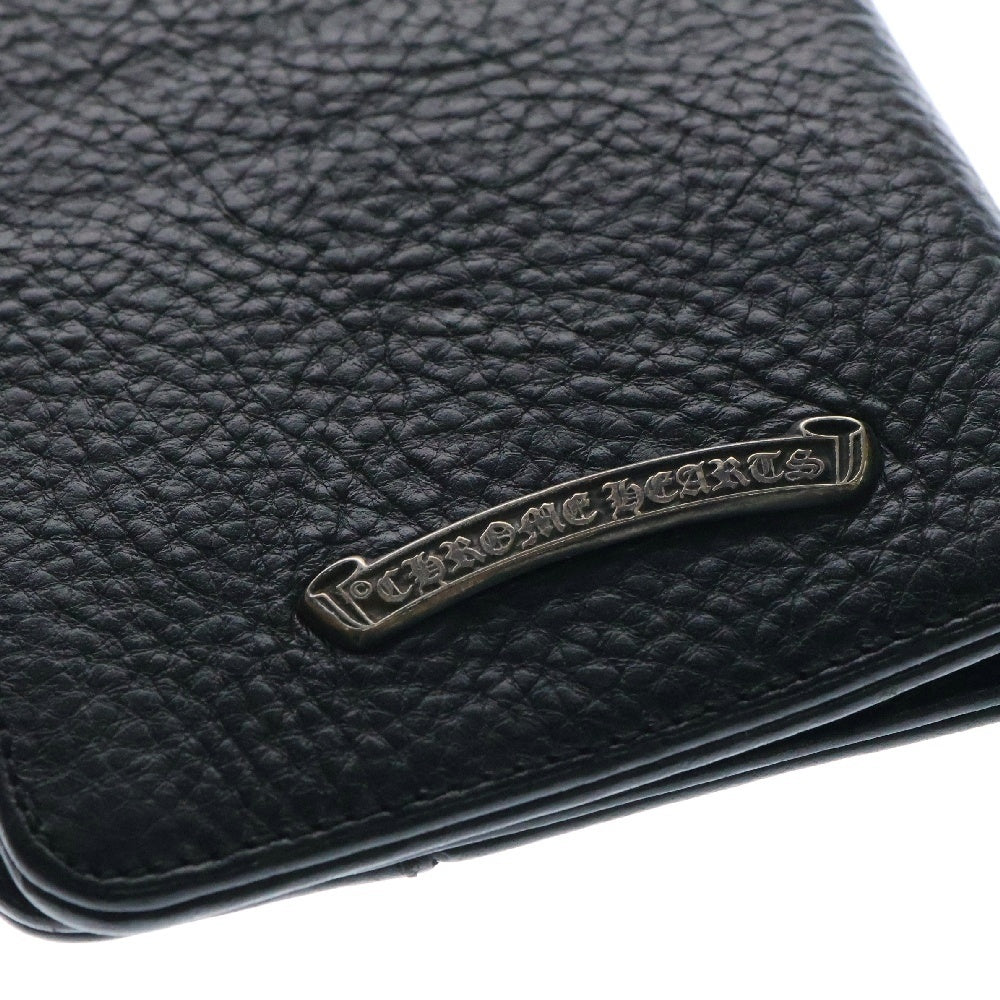 CHROME HEARTS(クロムハーツ) クロスボールストラップレザー手帳 ブラック