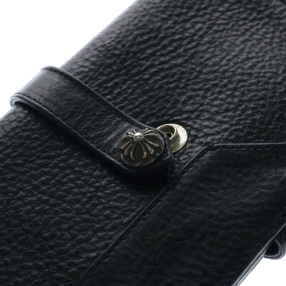 CHROME HEARTS(クロムハーツ) クロスボールストラップレザー手帳 ブラック