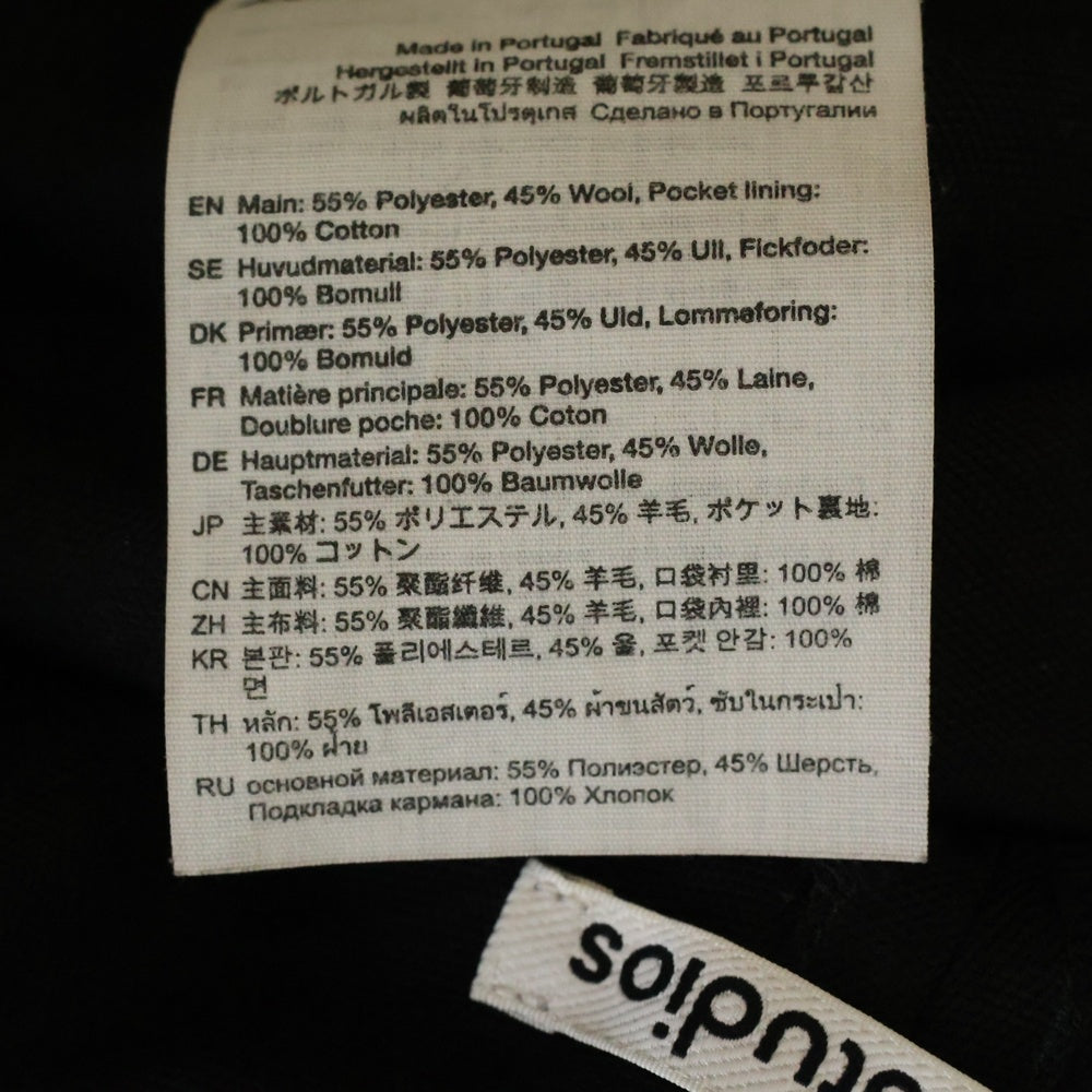 Acne Studios(アクネ ストゥディオズ) センタープレスワイドスラックスパンツ FN-WN-TROU001227 ブラック レディース
