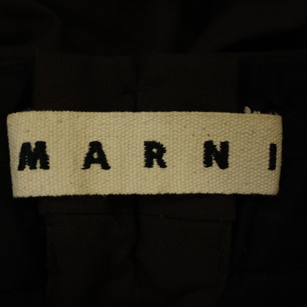 MARNI(マルニ) 21AW ウールスラックストラウザーズパンツ PUMU0110A0TW839 ブラウン