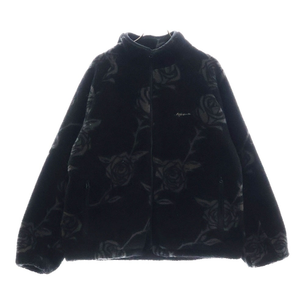 Lafayette(ラファイエット) 24AW ROSE ALLOVER PATTERNED FLEECE JACKET ローズオールオーバーフリースジャケット LA241008 ブラック