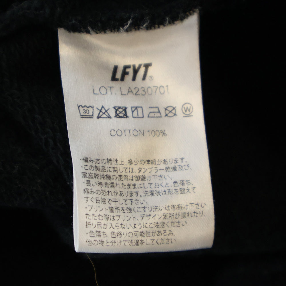 Lafayette(ラファイエット) LFYT ARCH LOGO HALF ZIP SWEAT アーチロゴハーフジップスウェット LA230701 ブラック