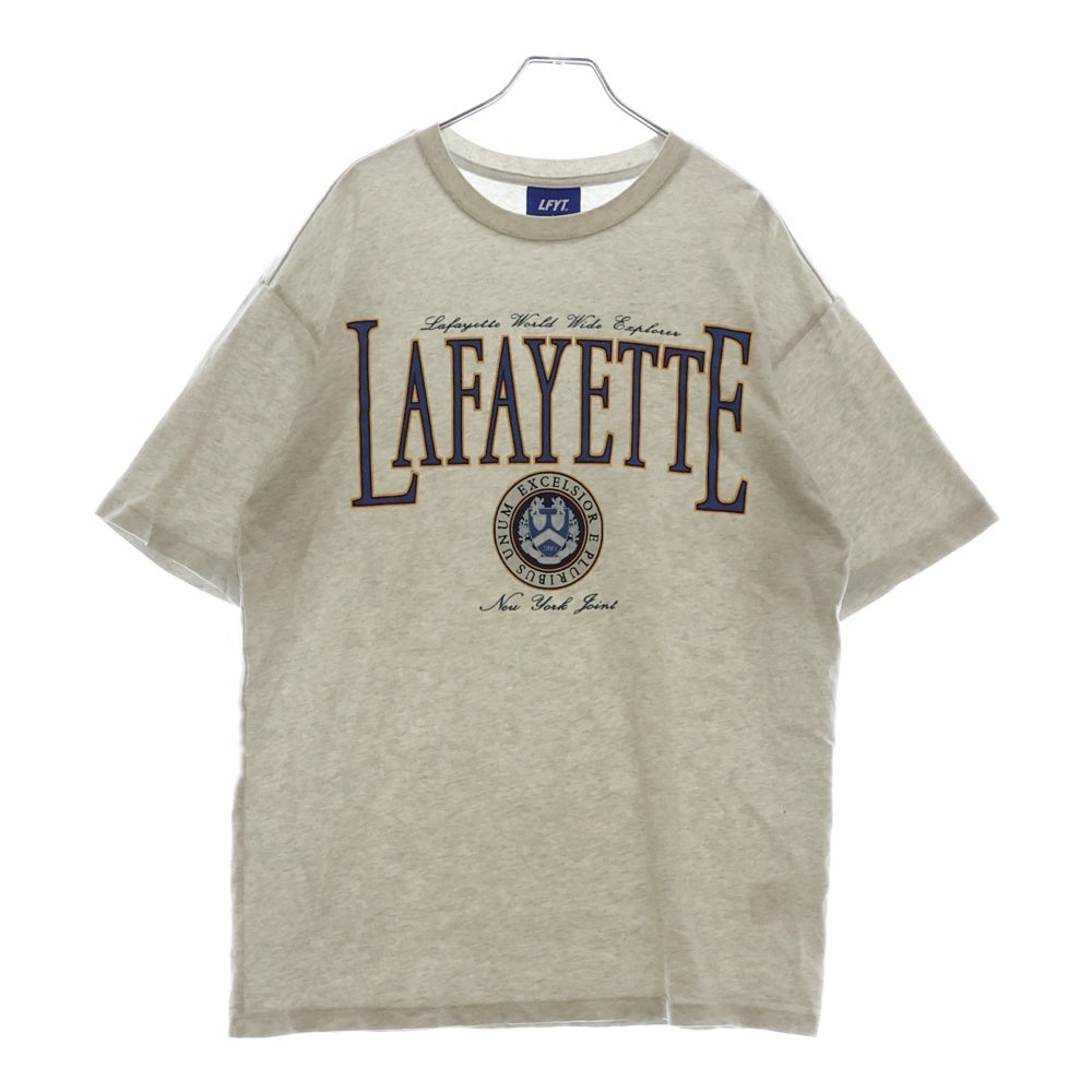 Lafayette(ラファイエット) LAFAYETTE COAT OF ARMS TEE コートオブアームズロゴプリント半袖Tシャツ LA230103 グレー