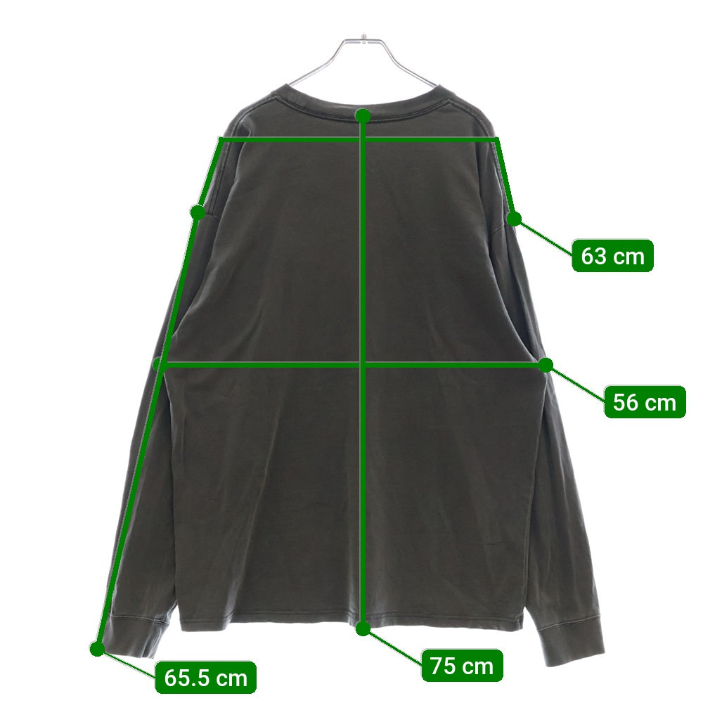 Lafayette(ラファイエット) WORN OUT ATHLETICS L/S TEE ヴィンテージ加工プリント長袖Tシャツ LA230111 グレー
